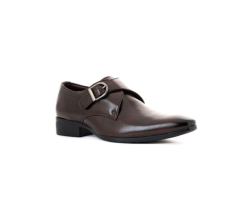 KHADIM Lazard Brown Formal Monk Shoe for Men (2593114)