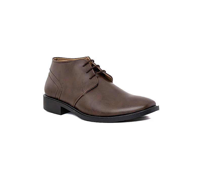 KHADIM Lazard Brown Derby Dress Boots for Men (2832524)