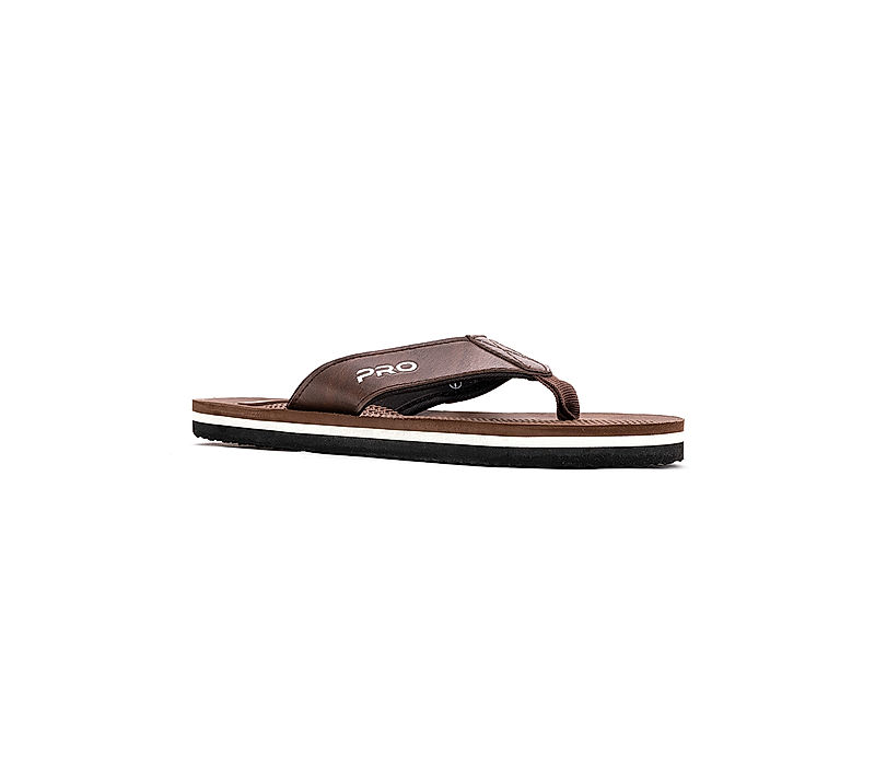 KHADIM Pro Brown Casual Flip Flops for Men (6540104)