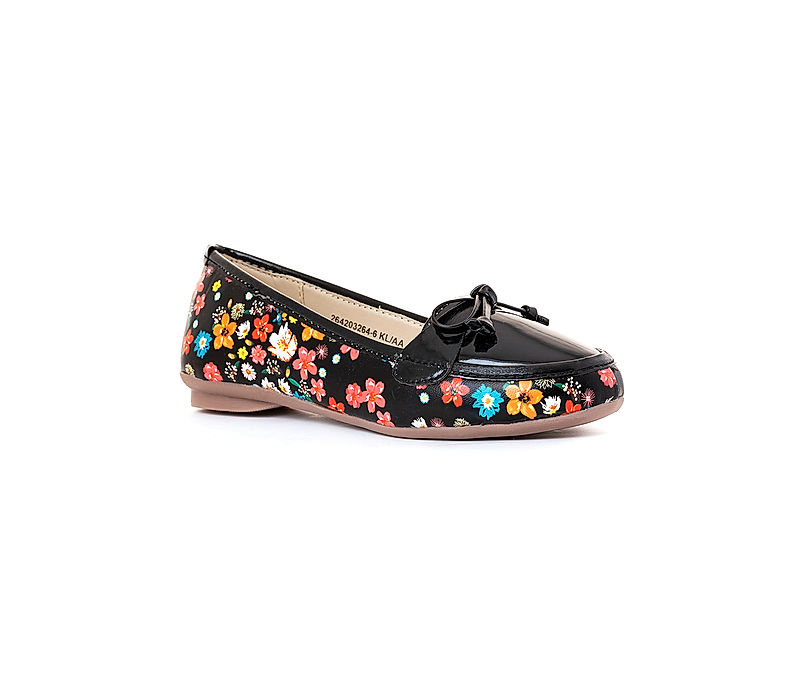 KHADIM Adrianna Black Loafers Casual Shoe for Girls - 4.5-12 yrs (2642036)