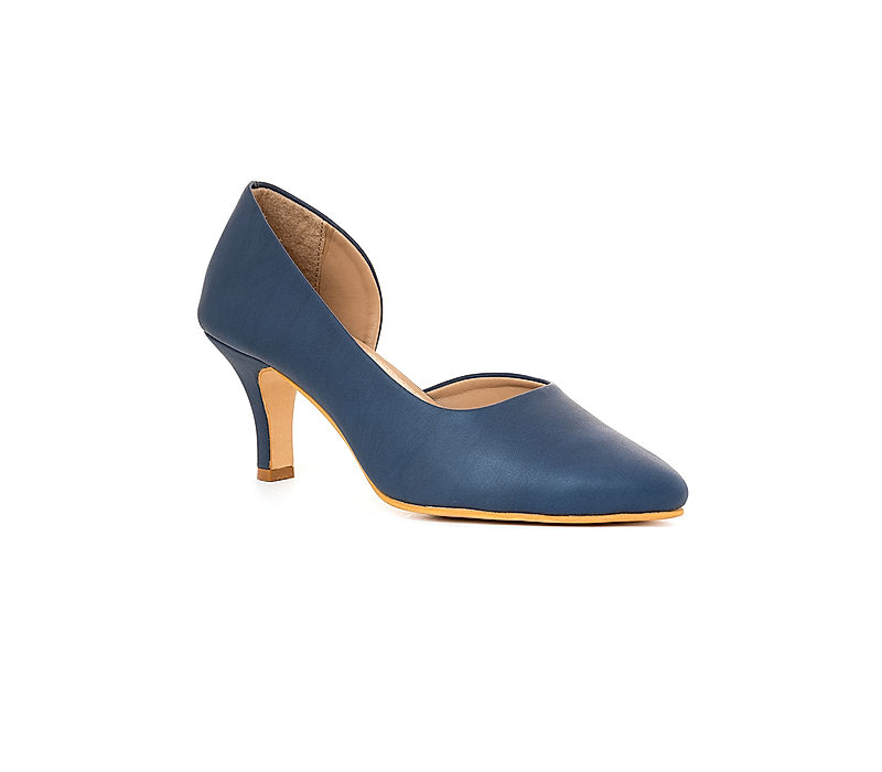 KHADIM Sharon Navy Blue High Heel Pump Shoe  for Women (7290039)