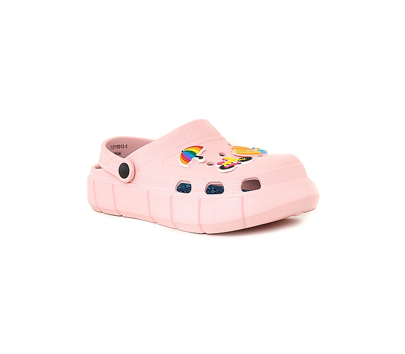 KHADIM Adrianna Pink Washable Clog Sandal for Girls (3121185)