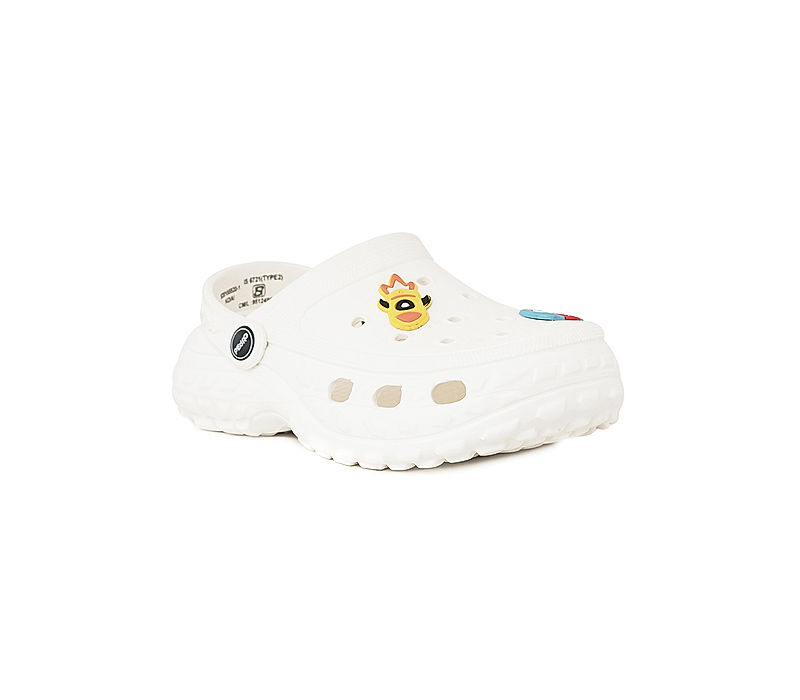 KHADIM Pedro White Washable Clog Sandal for Boys (5201551)