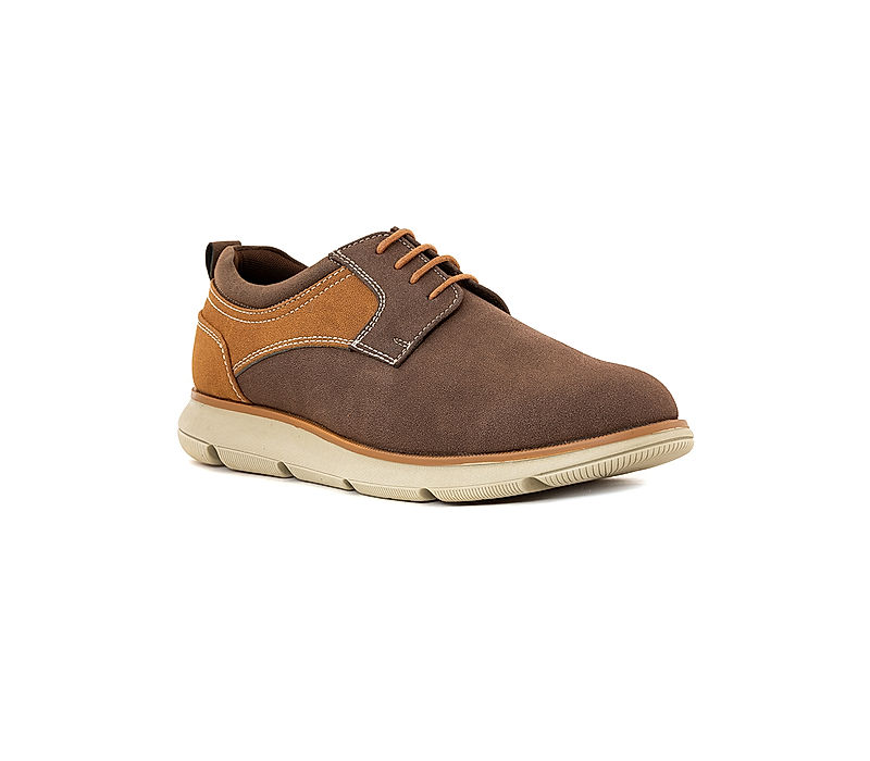 KHADIM Lazard Brown Casual Derby Sneakers for Men (4800454)