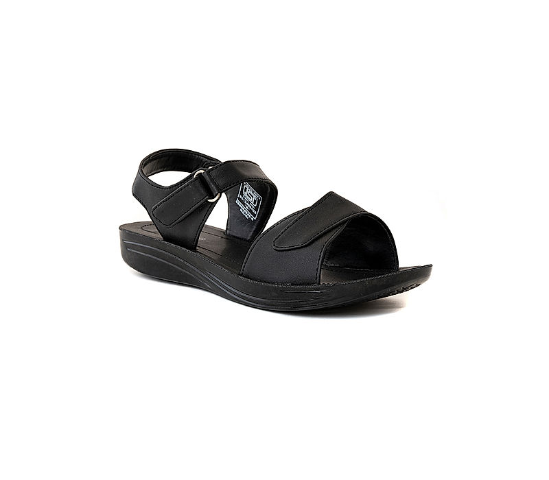 KHADIM Black Flat Sandal for Women (5260846)