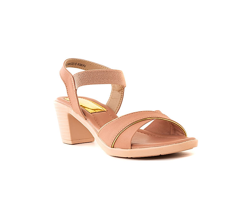 KHADIM Cleo Pink Block Heel Slingback Sandal for Women (5320885)