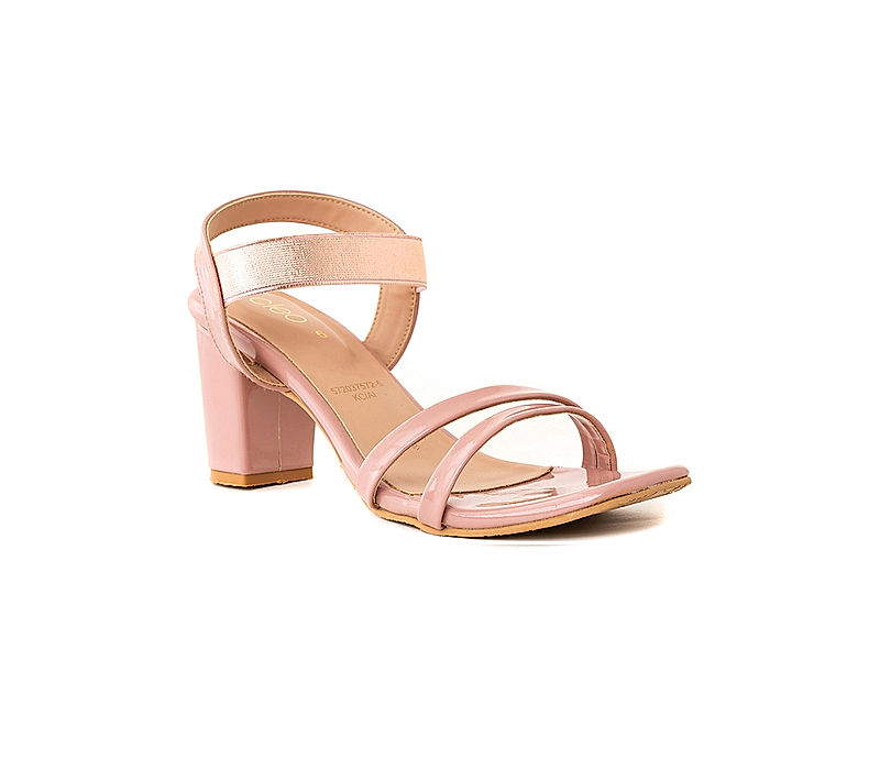 KHADIM Cleo Pink High Heel Block Slingback Sandal for Women (5720375)