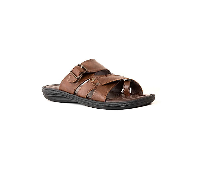 KHADIM Brown Casual Slip On Sandal for Men (6410324)