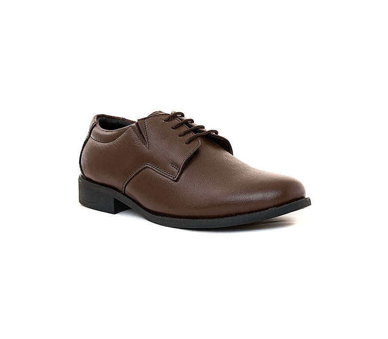 KHADIM Lazard Brown Leather Formal Derby Shoe for Men (6940114)