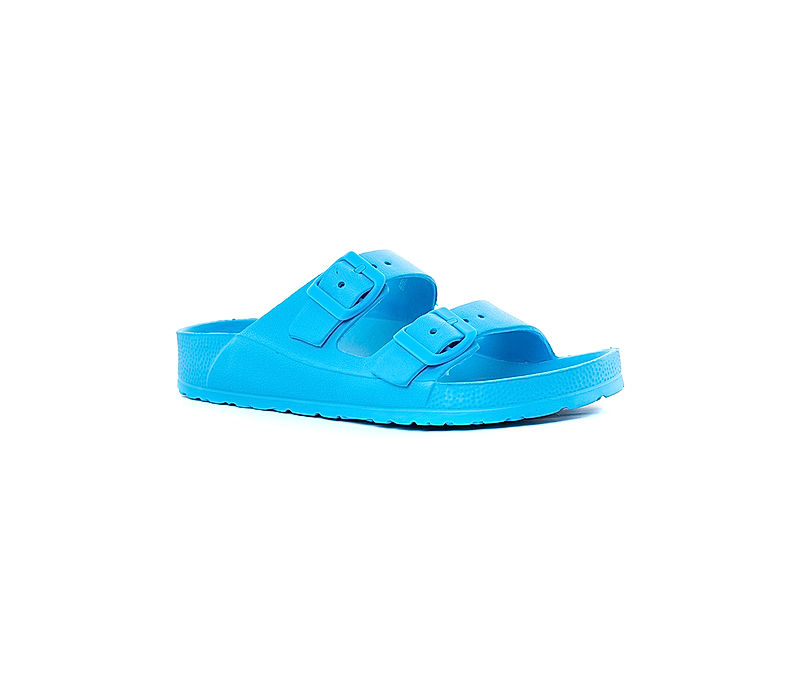 KHADIM Waves Blue Washable Slide Slippers for Women (6760309)