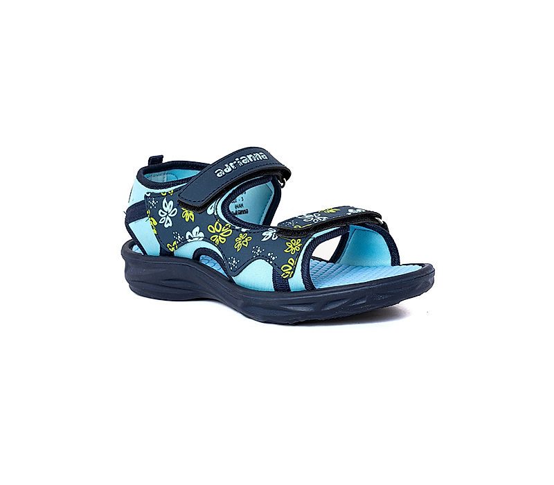 KHADIM Adrianna Navy Blue Floaters Kitto Sandal for Girls - 5-10 yrs (2894249)