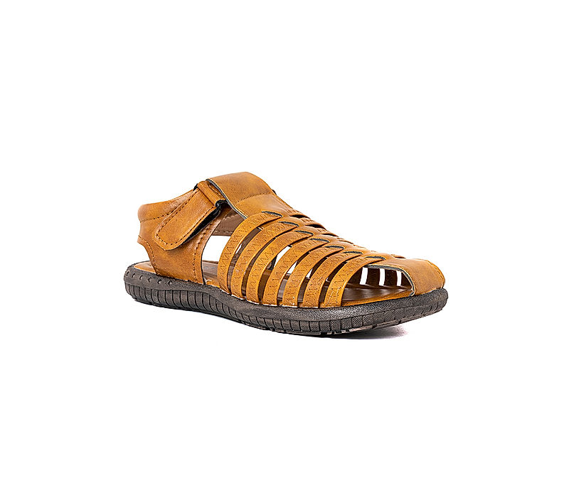 KHADIM Pedro Tan Brown Casual Fisherman Sandal for Boys - 5-13 yrs (6150023)