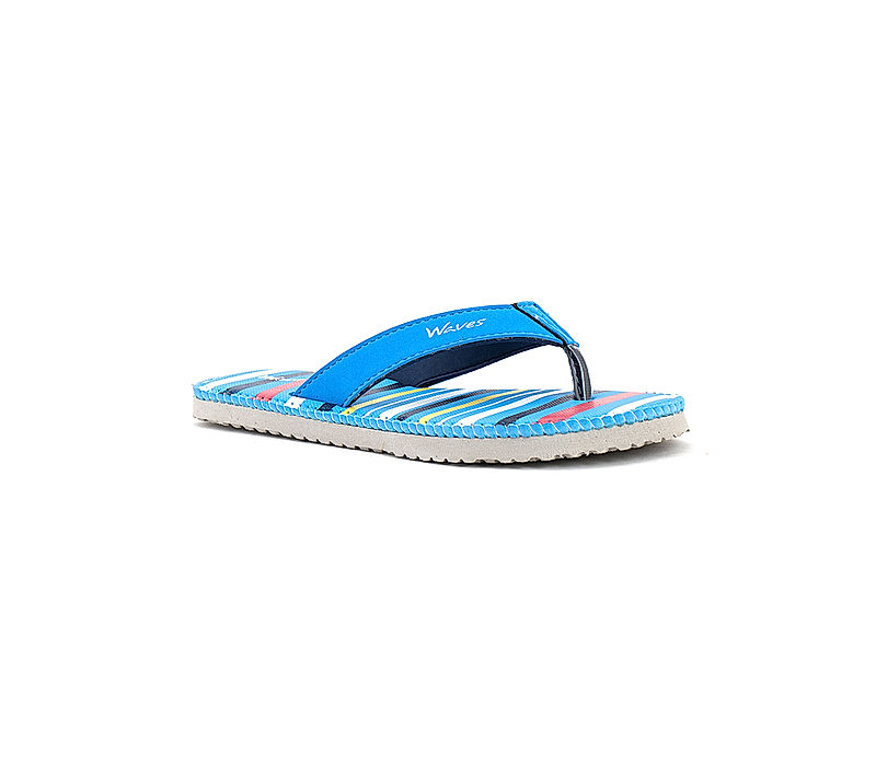 KHADIM Waves Blue Indoor Thong Slippers for Women (7281479)