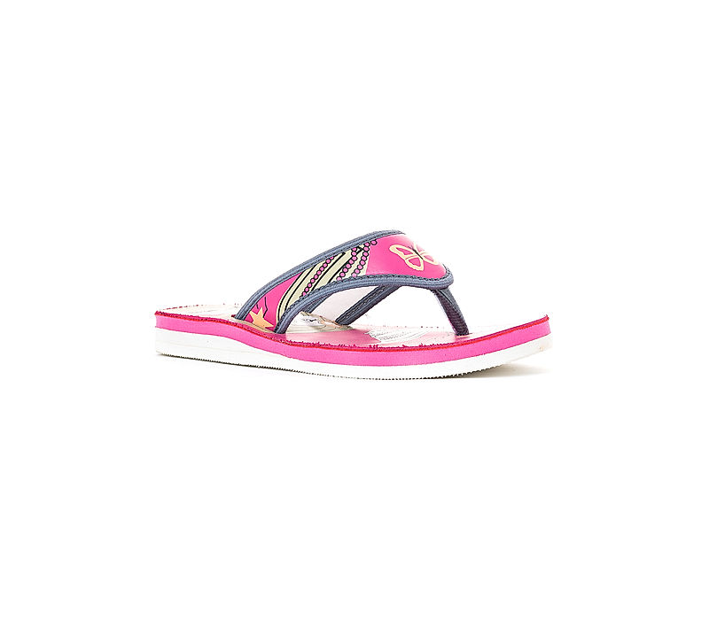 KHADIM Adrianna Pink Casual Flip Flops for Girls - 4.5-12 yrs (7281645)