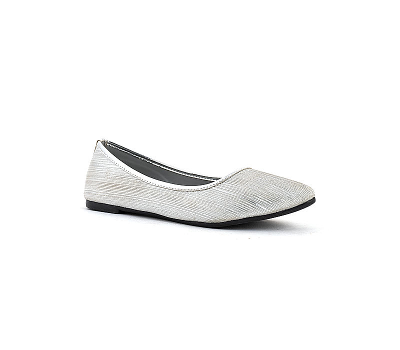 KHADIM Silver Grey Ballerina Casual Shoe for Women (5161001)