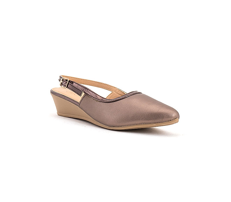 KHADIM Cleo Grey Wedge Heel Pump Sandal for Women (5161012)