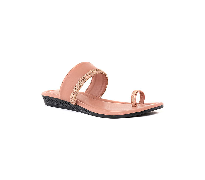 KHADIM Cleo Pink Flat Slip On Sandal for Women (5730305)