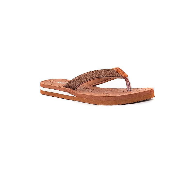 KHADIM Waves Brown Casual Slippers for Women (7281904)