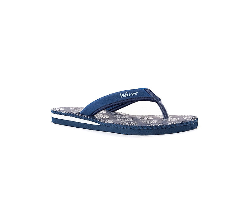 KHADIM Waves Navy Blue Indoor Slippers for Women (7281919)
