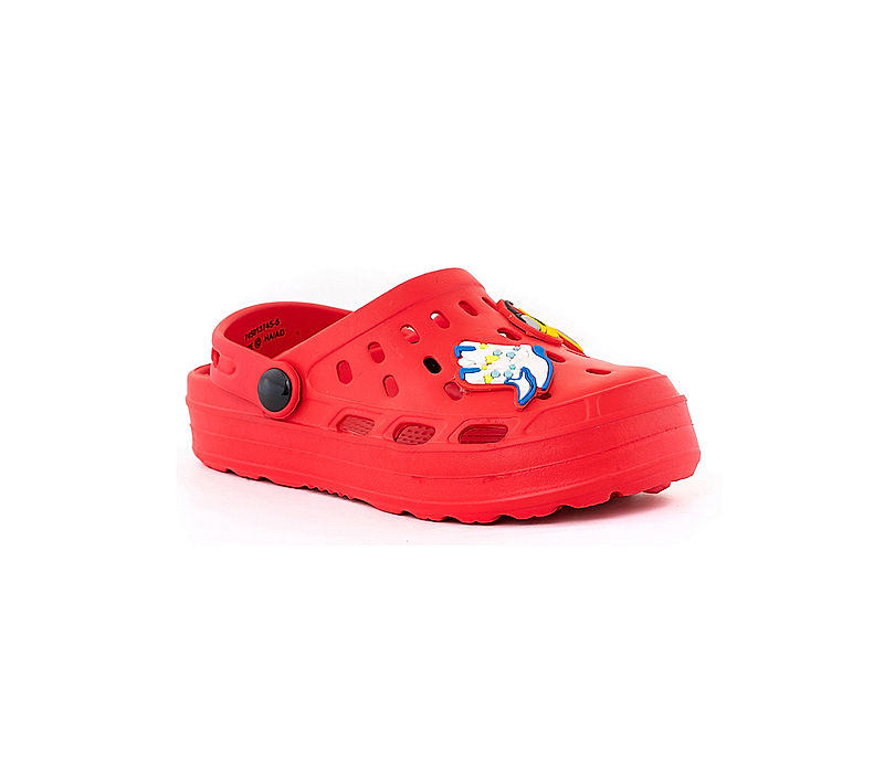 KHADIM Adrianna Red Washable Clog Sandal for Girls - 5-13 yrs (7450135)