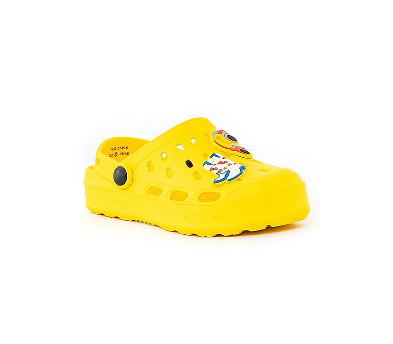 KHADIM Adrianna Yellow Washable Clog Sandal for Girls - 5-13 yrs (7450138)