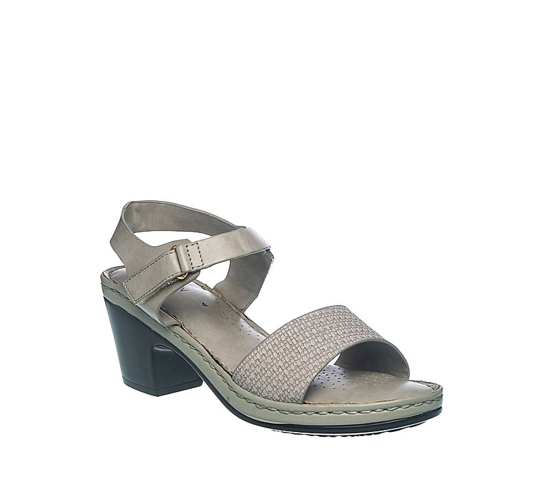 KHADIM Sharon Grey High Heel Block Sandal for Women (2752862)