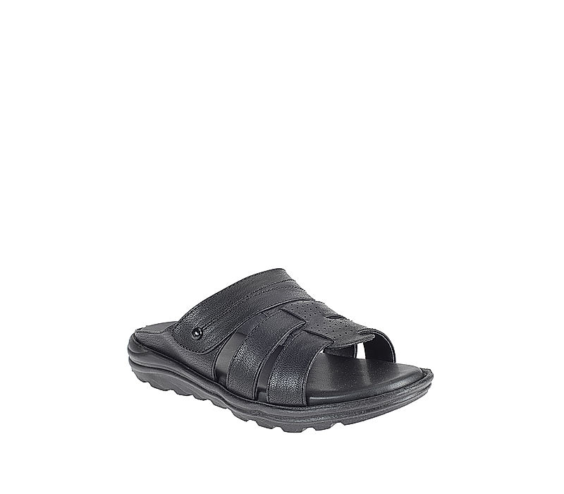 KHADIM Black Casual Mule Slip On Sandal for Men (2140056)