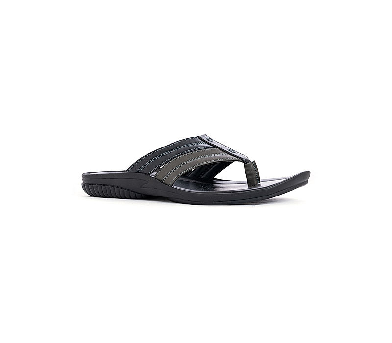 KHADIM Black Casual Flip Flops for Men (2092936)