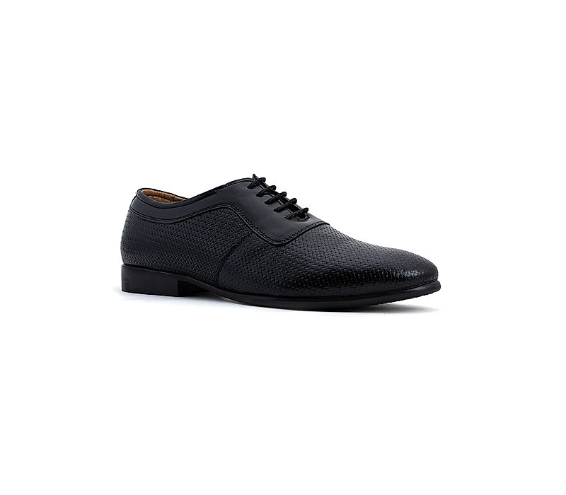 KHADIM Lazard Black Leather Formal Oxford Shoe for Men (5180376)