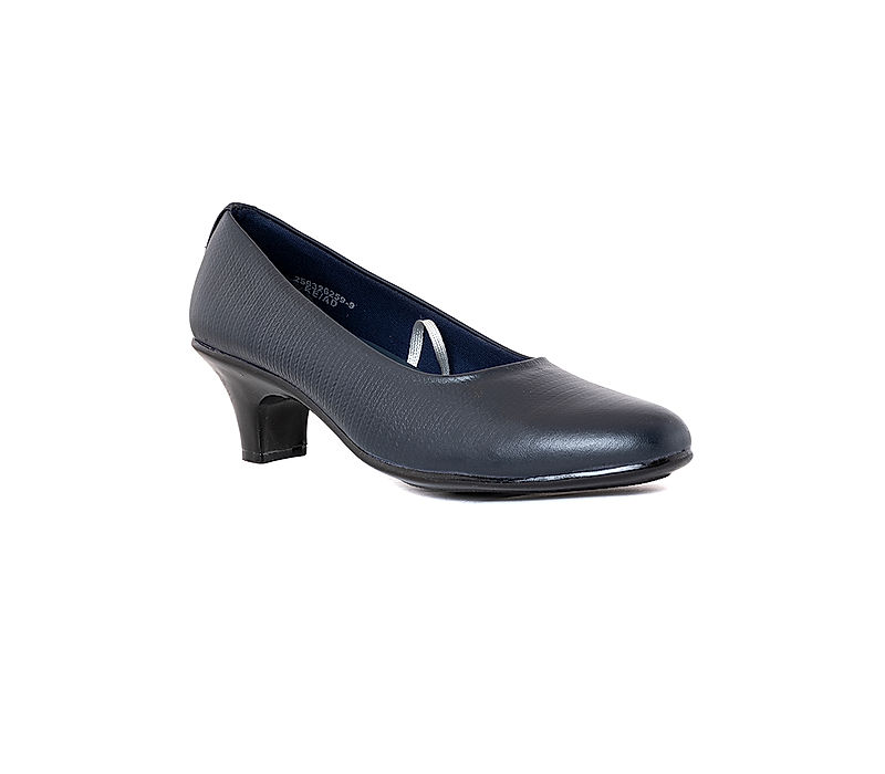 KHADIM Navy Blue Formal Pump Shoe Heels for Women (2593269)
