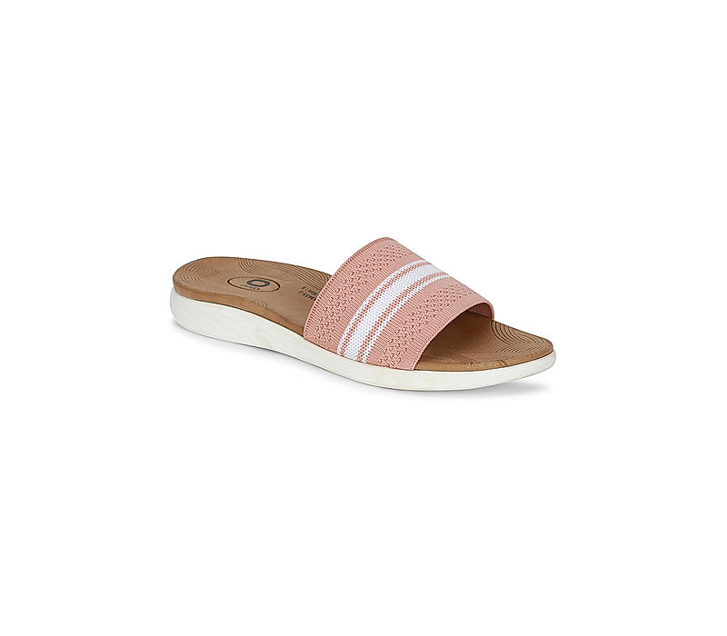 KHADIM Pro Pink Casual Mule Slide Slippers for Women (5201435)