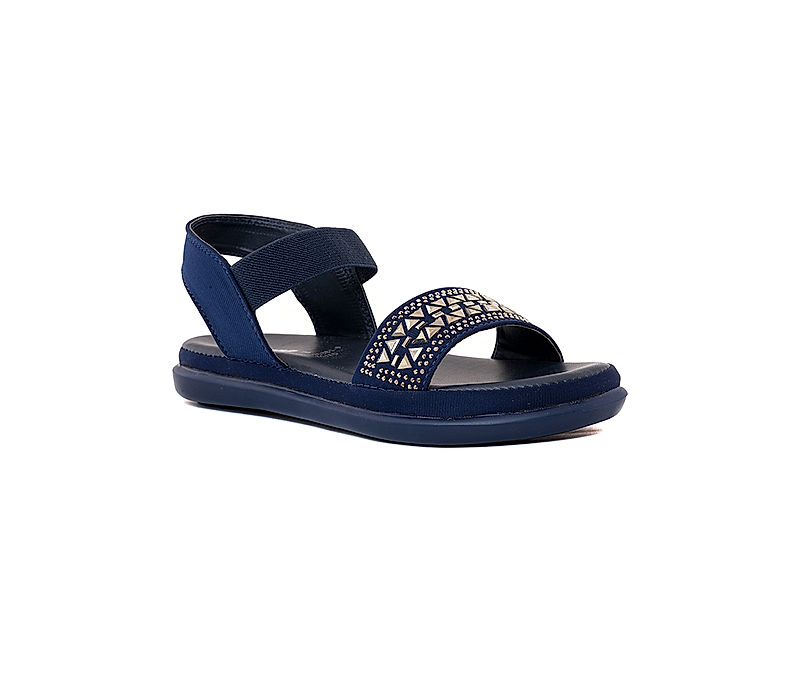 KHADIM Adrianna Navy Blue Flat Slingback Sandal for Girls - 4.5-12 yrs (3813259)