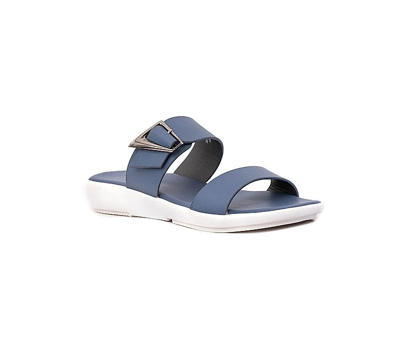 KHADIM Cleo Navy Blue Flat Slip On Sandal for Women (5610959)