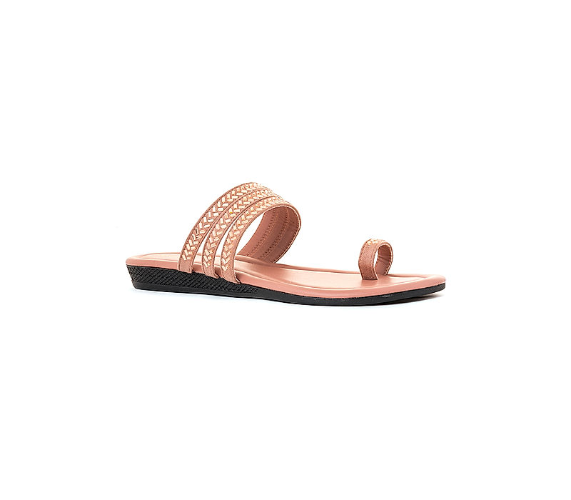 KHADIM Pink Flat Slip On Sandal for Women (5730275)
