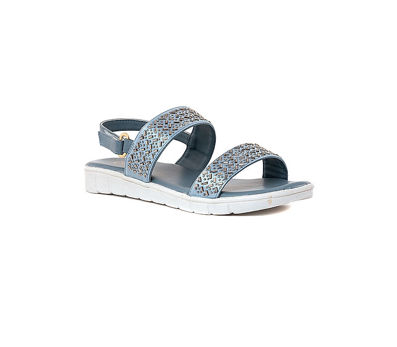 KHADIM Cleo Navy Blue Flat Sandal for Women (6410309)