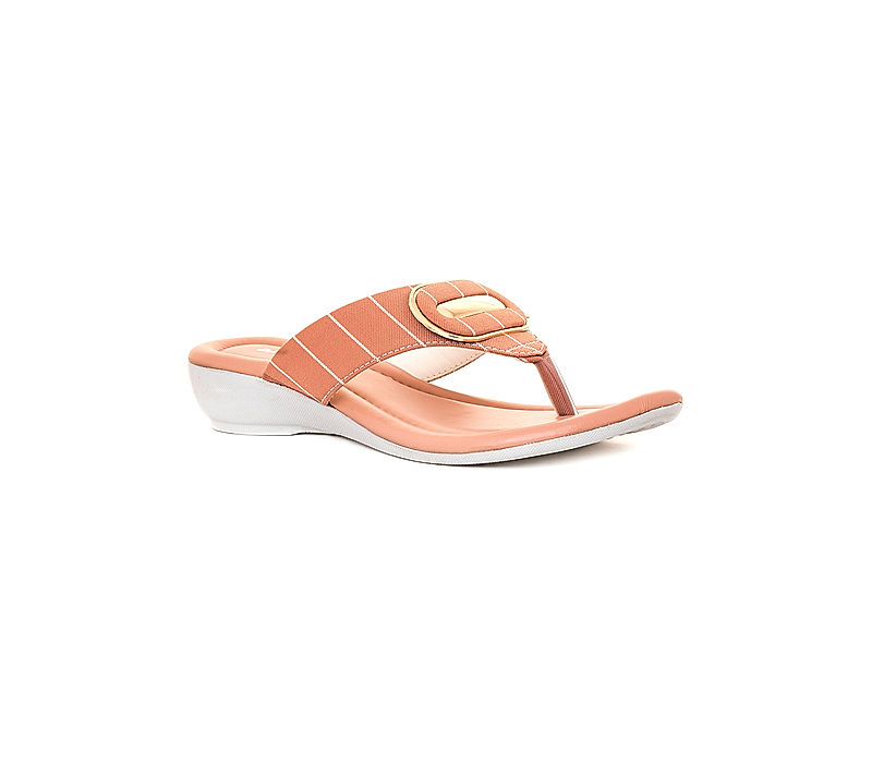 KHADIM Adrianna Pink Wedge Heel Slip On Sandal for Girls - 4.5-12 yrs (5610828)