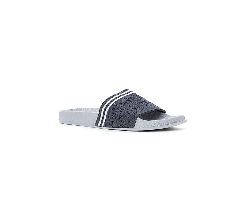 KHADIM Waves Grey Casual Mule Slide Slippers for Women (6960022)