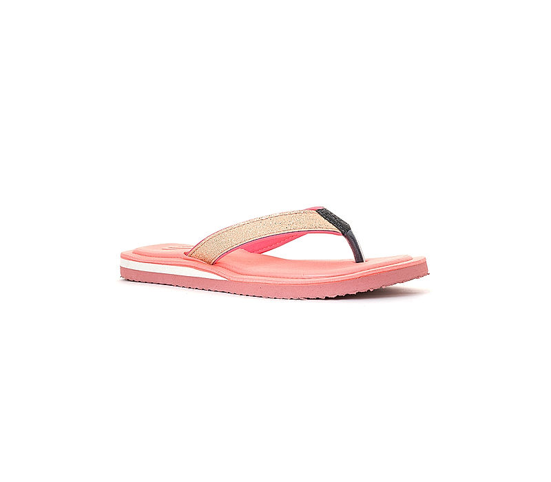 KHADIM Waves Pink Casual Thong Slippers for Women (7281595)