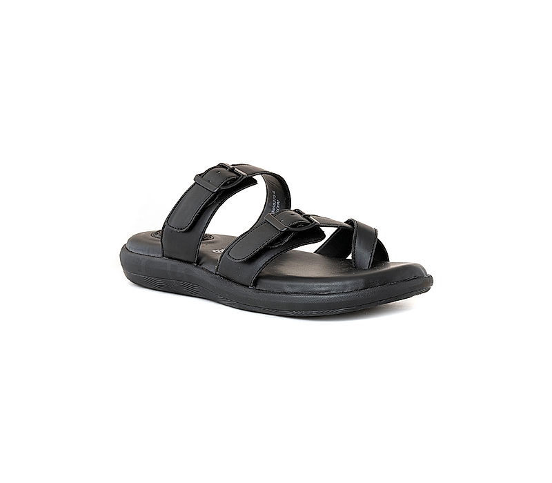 KHADIM Lazard Black Casual Slip On Sandal for Men (2708886)