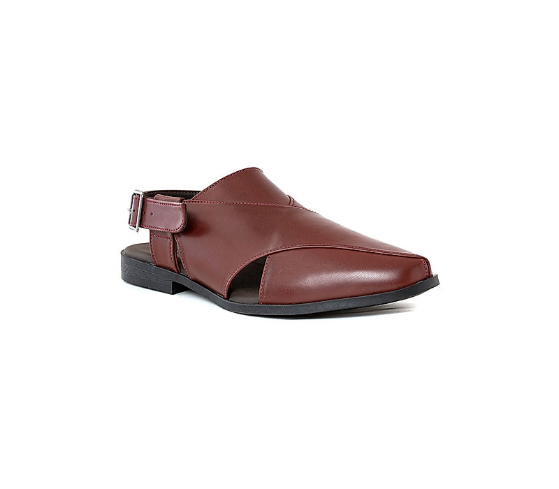 KHADIM Lazard Maroon Casual Peshawari Sandal for Men (2708895)