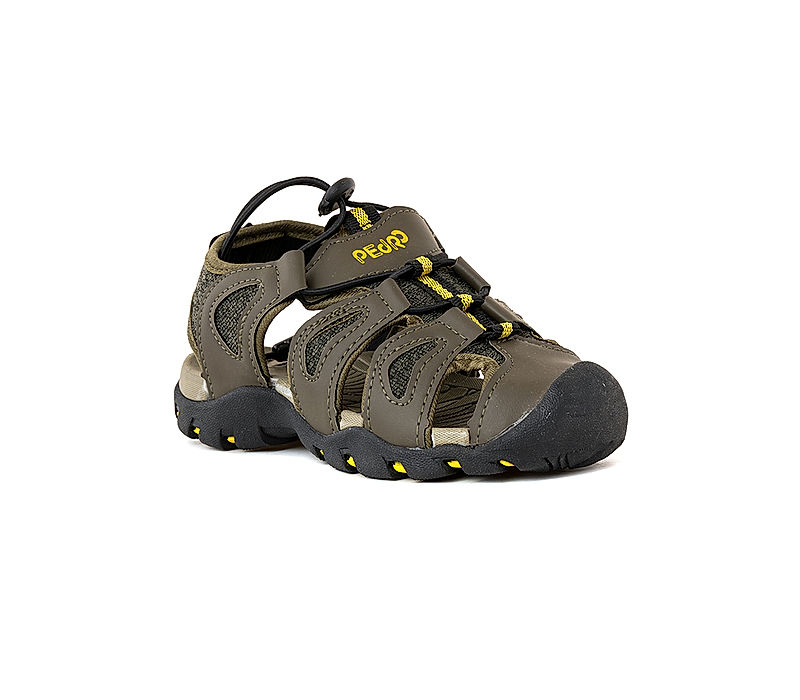 KHADIM Pedro Olive Casual Sports Sandal for Boys - 5-13 yrs (2943858)