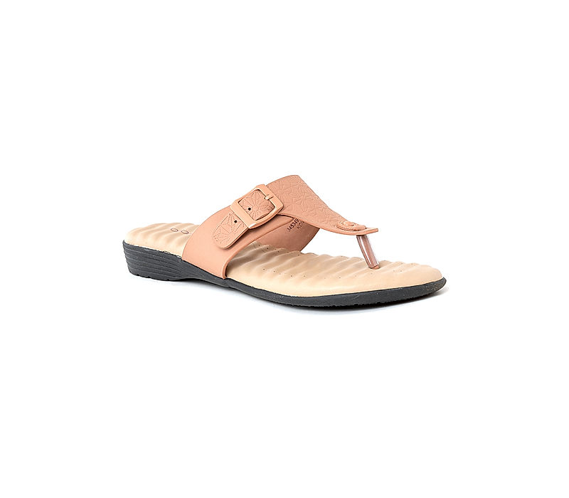 KHADIM Softouch Pink Flat Slip On Sandal for Women (3453495)