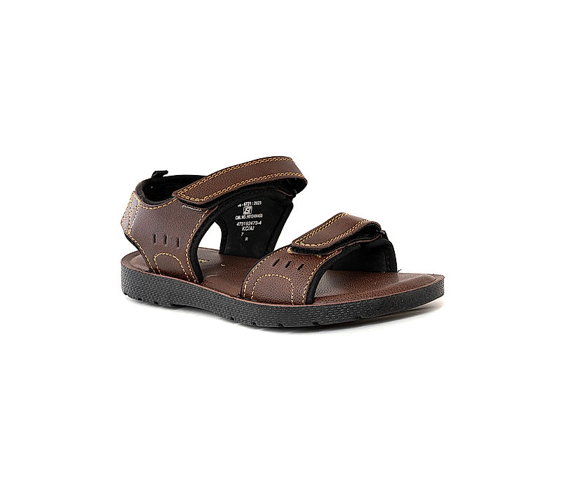 KHADIM Brown Floaters Kitto Sandal for Men (4731924)