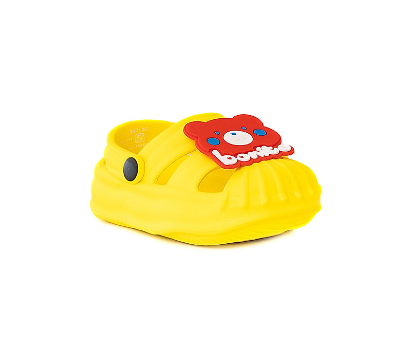 KHADIM Bonito Yellow Washable Clog Sandal for Kids - 2-4.5 yrs (6700178)