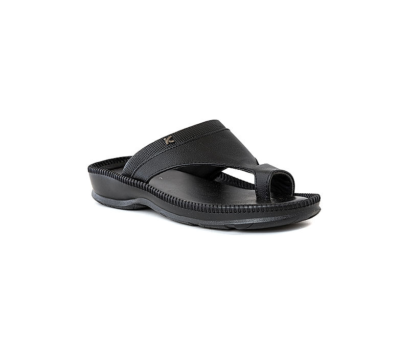 KHADIM Softouch Black Casual Slip On Sandal for Men (7322986)