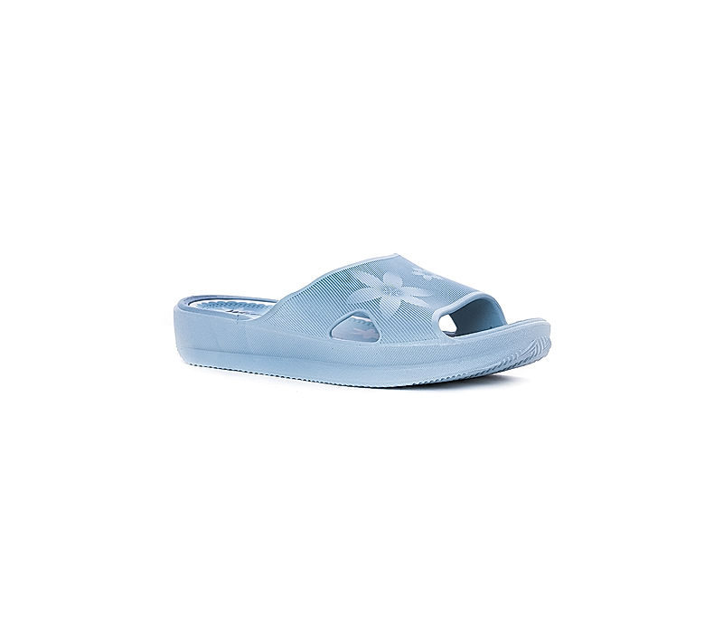 KHADIM Waves Blue Washable Mule Slide Slippers for Women (4181689)