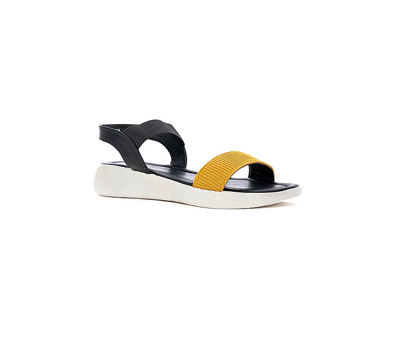 KHADIM Cleo Yellow Flat Slingback Sandal for Women (5610528)