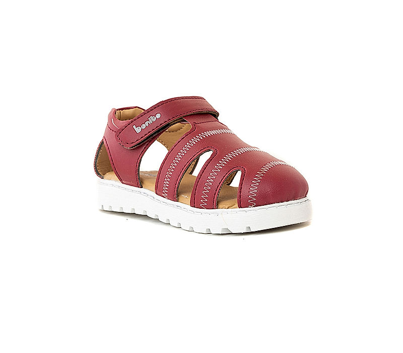 KHADIM Bonito Maroon Casual Sandal for Kids (6150305)