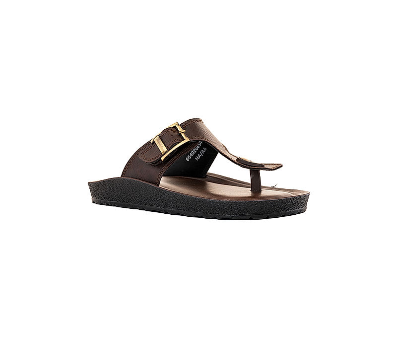 KHADIM Brown Casual Slip On Sandal for Men (6540204)