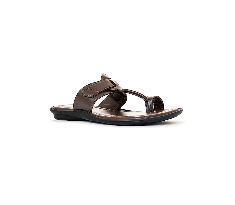 KHADIM Lazard Brown Kolhapuri Slip On Ethnic Sandal for Men (6550144)